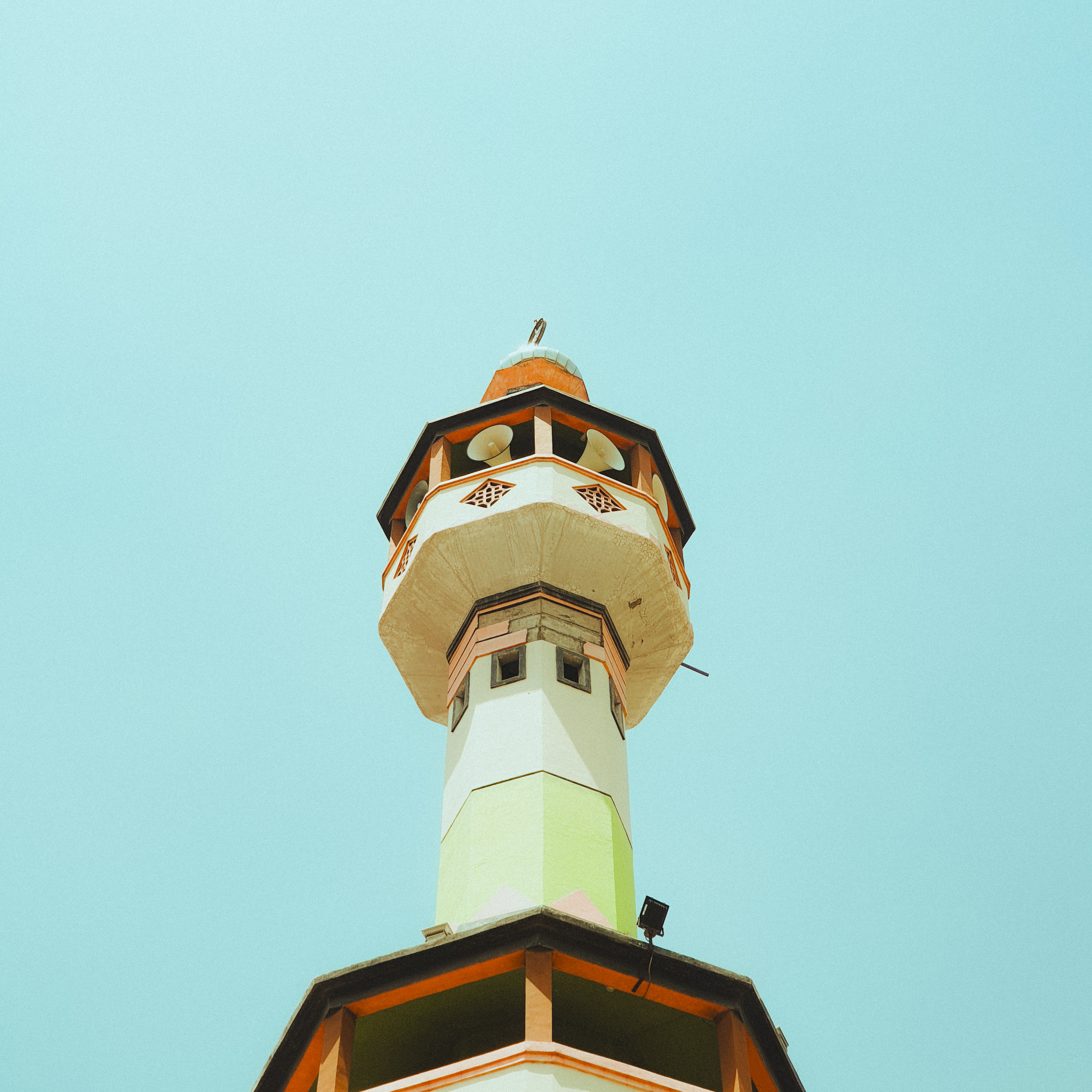 Mosque in wes anderson style